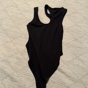 Black Sleeveless Bodysuit